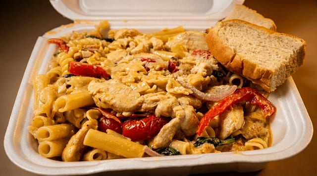 Jerk Chicken Rasta Pasta.