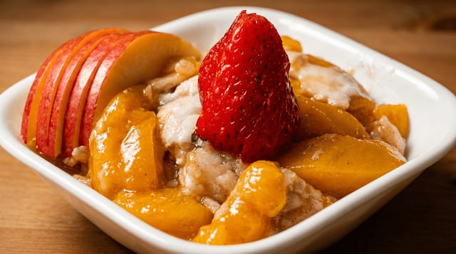 Peach Cobbler.