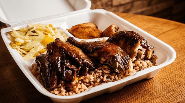 1/2 BBQ Chicken With 2 Sides.