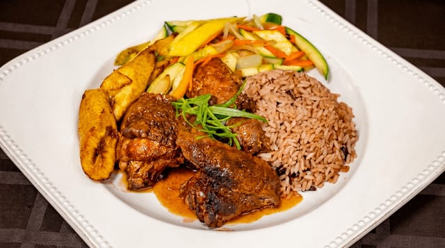 Brown Stew Chicken.